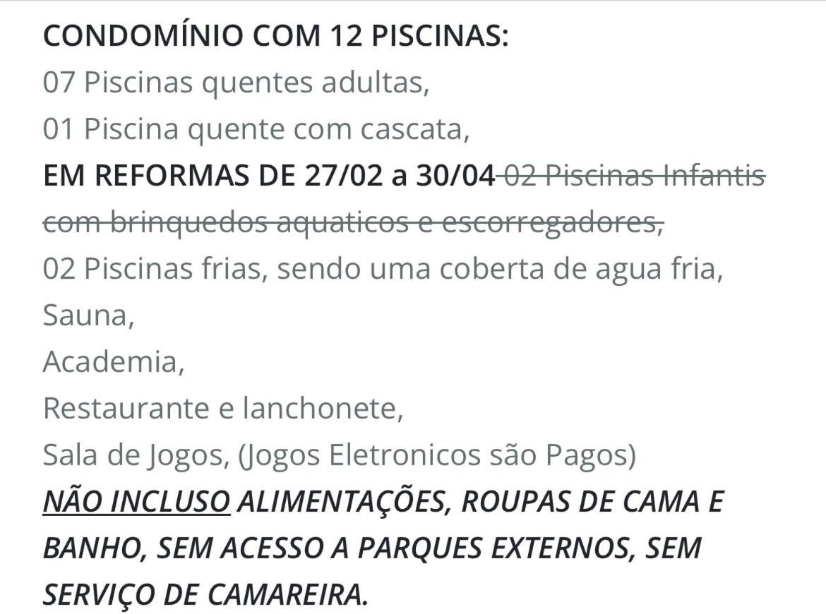Appartamento Riviera Park Caldas Novas Esterno foto